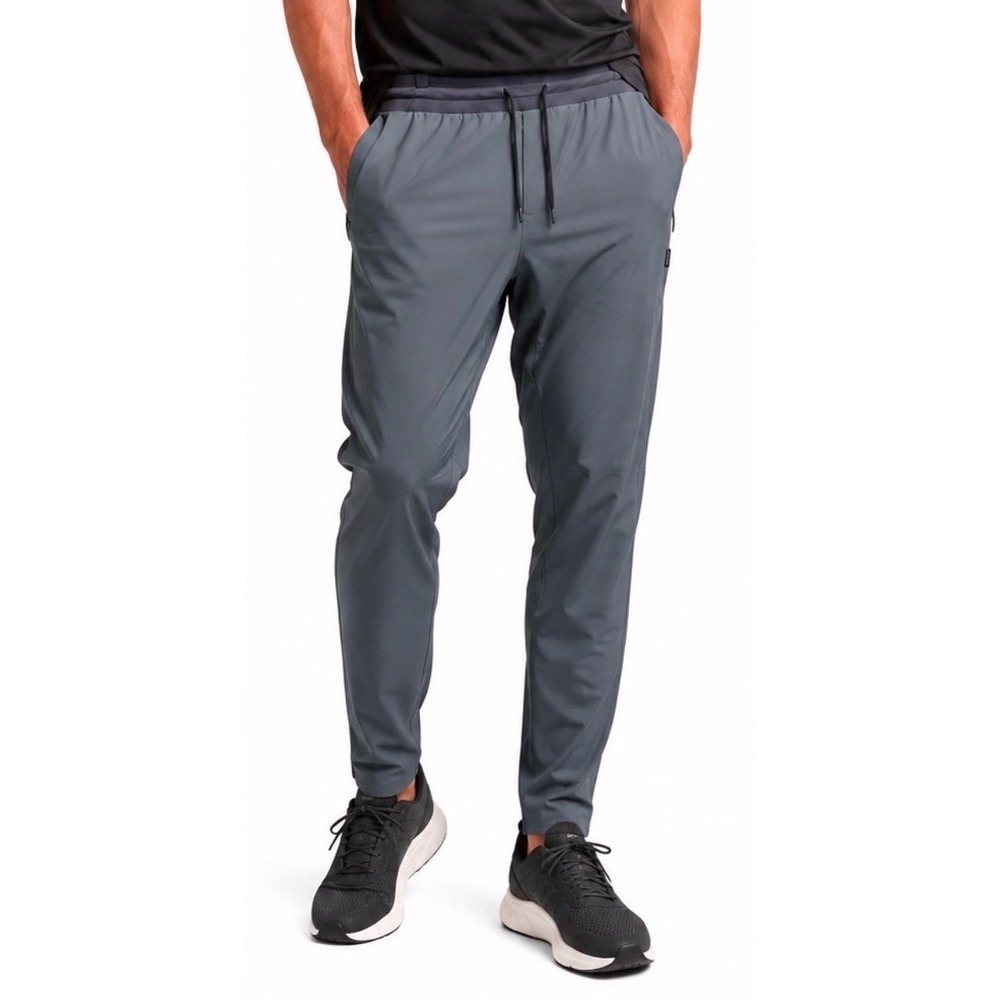 UNRL Apex Performance Pants Tapered Stretch Mens Size XL Gray/Green Techwear